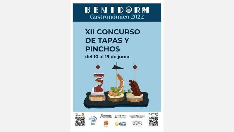 Cartel XII Concurso de Tapas y Pinchos de Benidorm